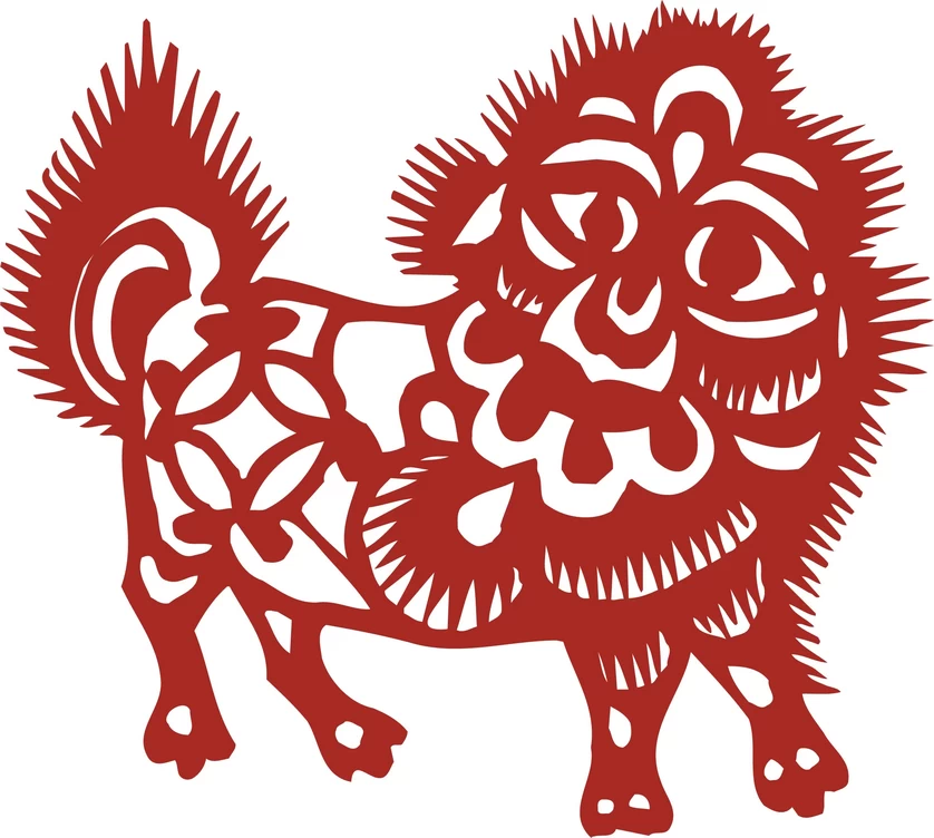 中国风中式传统喜庆民俗人物动物窗花剪纸插画边框AI矢量PNG素材【606】